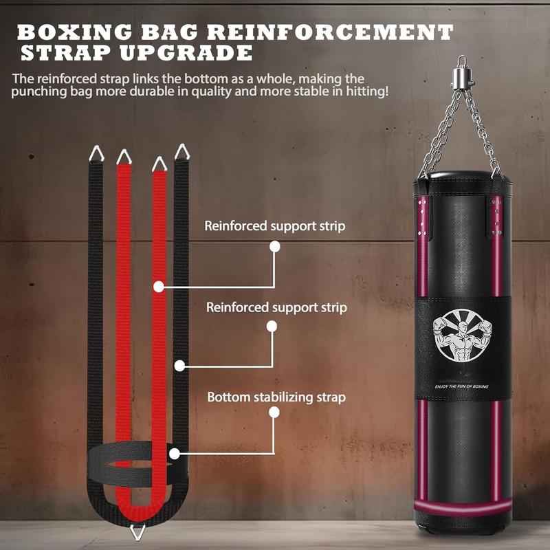 Punching Bag for Adults, 4ft Heavy Boxing Bag Set with 197 Inch Boxing Hand Wraps for MMA Karate Kickboxing  Gym Martial Art - Unfilled