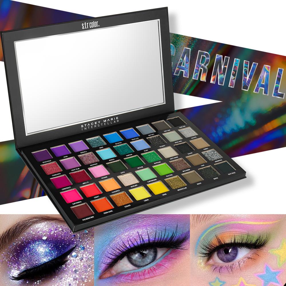 Multi-color eyeshadow palette, highly pigmented matte and shimmer combination, no fallout powder eyeshadow, easy blending, long-lasting makeup palette, holiday gift, Valentine’s Day gift, girls’ makeup set Cosmetic Cosmetic