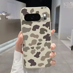 Rounded Edge TPU Phone Case for Google Pixel 10 9 8 7 Pro A XL Camo Inspired Pattern Pattern Drop Protection Shockproof Soft Liquid Silicone Smartphone Cover