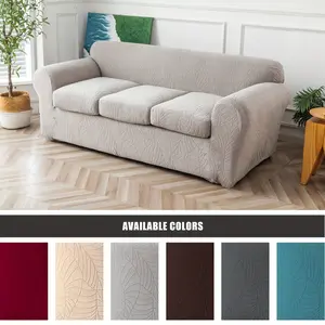 Stretch Sofa Couch Covers for 3 Cushion Couches, Jacquard Sofa Slipcover with 3 Separate Seat Cushion Covers, Washable Sofa Slip Covers #TikTokShopBlackFriday