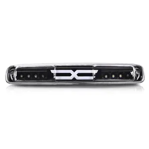Fit For 1999-07 Silverado/Sierra 1500-3500 LED Stop Tail Brake Light Cargo Lamp, Polycarbonate, Bright Leds