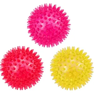 Balls, 3-Pack Squeaky, Floating, Spiky, Interactive Fetch,  for Small Medium and Large Dogs, , 2.5/3.5in