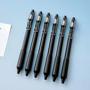 3-Pack Low Center of Gravity Warrior Click Pens, High Aesthetic Boxed Neutral Pens, Retractable Pen Holder, Office Gift for Men