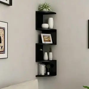 Creative Corner Shelf, Wall-Mounted Triangular Storage Rack, Nordic Style Decor Multi-Layer Organizer, Living Room, Bedroom, Bathroom, Kitchen, Wall Shelf Unit