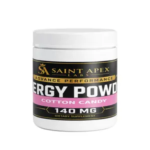 Energy Powder Sugar Free for Focus and Sustained Energy (Cotton Candy)