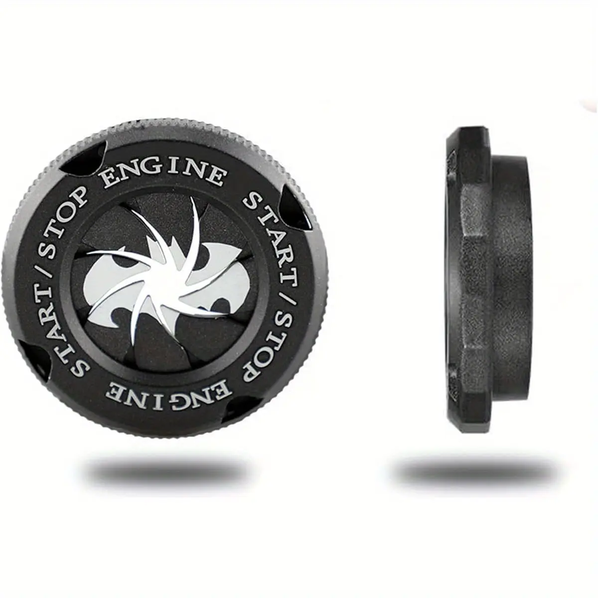Rotary Engine Start Stop Button Cover, Bat, Hero, Autobots, Rotary Car Push Start Button Cover Interior Accessories, Car Motorcycle Ignition Key Switch Cover