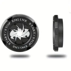 Rotary Engine Start Stop Button Cover, Bat, Hero, Autobots, Rotary Car Push Start Button Cover Interior Accessories, Car Motorcycle Ignition Key Switch Cover