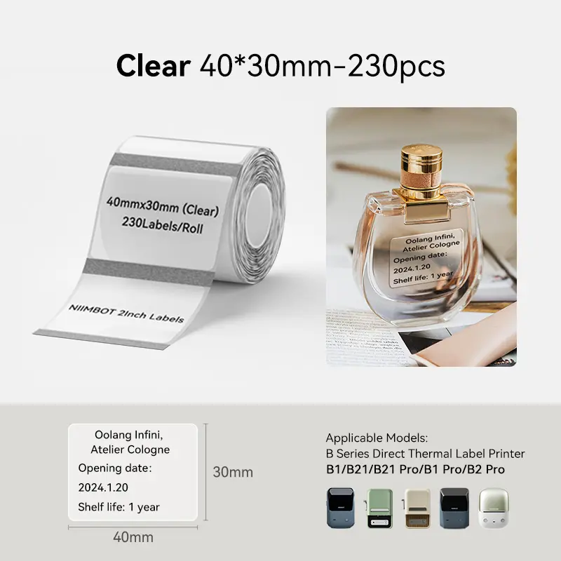 CLEAR 40mm*30mm-230 pcs