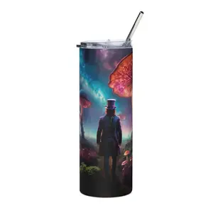 The Mad Hatter's Mushroom Journey – Stainless Steel Tumbler