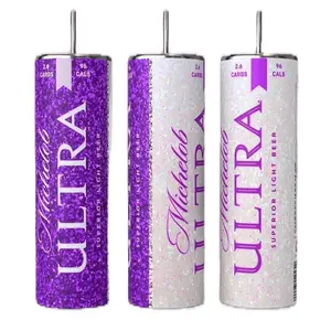 Ultra beer tumbler cup Drinkware Stylish Metal Straw