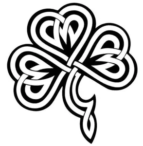 celtic shamrock ireland irish clover decor vinyl decal sticker 5"