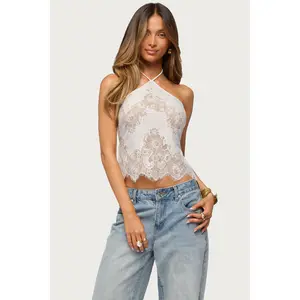 Yanitza Lace Halter Top