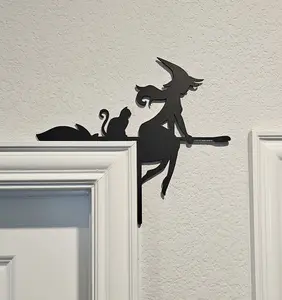 Door corner decor|Halloween Door Corner Decor|Door Corner|Holiday Decorations|Fall Decor|Witch Door Corner|Bats|Pumpkin|Ghost