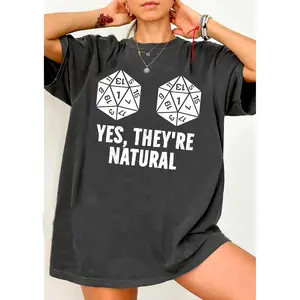 Yes They're Natural Sweatshirt, Dunge0ns and Drag0ns Inspired, D&D Sweater, ADHD & D Shirt, Dungeon Master Hoodie, Board Games Gifts