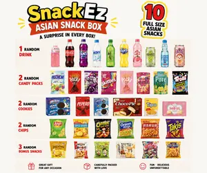 SnackEz Asian Snack Box – 10 Full Size Snacks