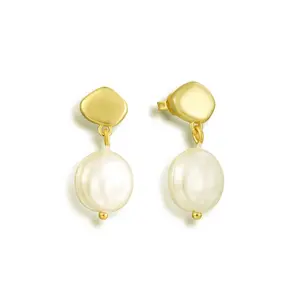 EVRY JEWELS Gold or Silver Plated Women's Hypoallergenic Glow Earrings