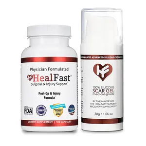 HealFast Surgery & Injury Recovery Post-Op Supplement and Scar Gel All-in-one Bundle HealFast Surgery & Injury Recovery Post-Op Supplement and Scar Gel All-in-one Bundle