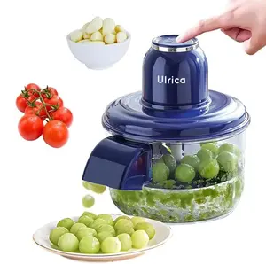 ULRICA Electric Peeler Automatic Portable Fruit Vegetable Skin Remover for Garlic Grapes Cherry Tomatoes Chestnuts & More Rechargeable 1300mAh Battery Type-C Charging Easy to Use & Clean Handy Kitchen Gadget Gift