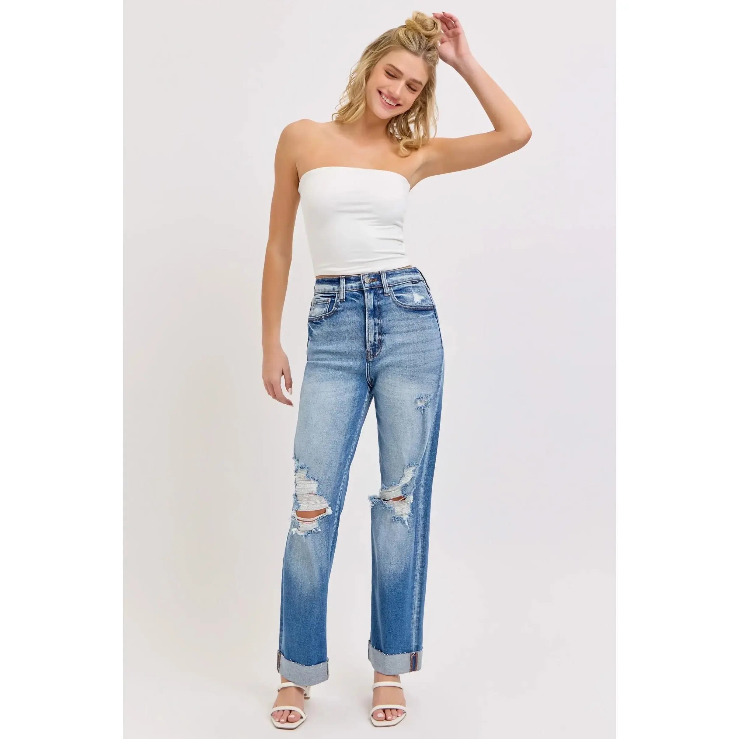 Gemma Super High Rise Dad Jeans