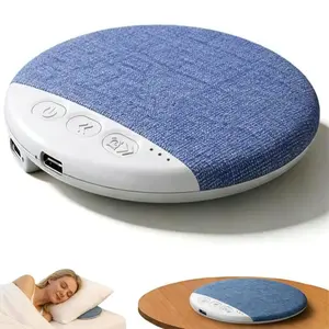 Ultra Thin Bluetooth Pillow Speaker, Flat Under Blue Tooth Pillow Speakers for Sleeping, Bedside Sound Box, Private Audio Wireless Aid White Noise Timer (Blue)