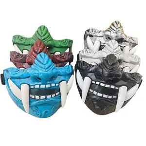 Prajnaparamita Mask Cosplay Japanese Mask Halloween Team Samurai Dance Mysterious Jewelry Accessories