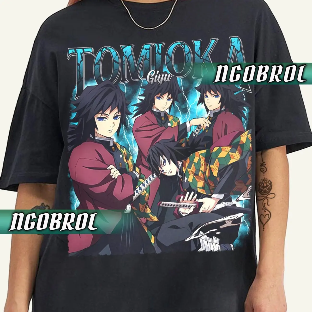 Slayer Vintage T-Shirt, Giyu Tomioka Hoodie & Sweatshirt | Japanese Anime Merch, Unisex Otaku Apparel U