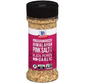 McCormick Himalayan Pink Salt with Black Pepper and Garlic All Purpose Seasoning, 6.5 oz
