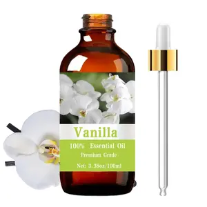 Vanilla Essential Oil 100ML, Pure Perfume Grade Care, Hair & Skin Care, Massage, Diffuser Humidifier, Aromatherapy, Wellness, Long-Lasting Moisturizing, Unisex