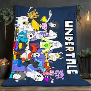 Undertale Theme Soft and comfortable home blankets, small throw blankets, nap blankets, perfect Christmas gifts for friends and besties. Super soft heat-pressed blankets. Y251212118