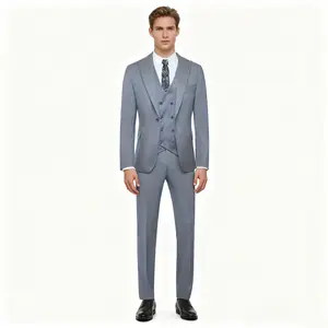 3 Piece Men's Slim Fit Suit Groom Best Man Wedding Prom Suit Business Formal Stylish 2025 Trend Men's Formal Outfit bedazzled  suit business jacket luxury  suits Slim-Fit Single Breasted Suit Three-Piece Set slim  men