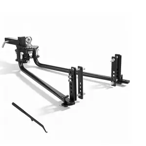 VEVOR Weight Distribution Hitch, 14000 lbs Max Towing & 1400 lbs Max Tongue, Weight Distributing Hitches Kit with Sway Control Includes 2 in Shank & 2-5/16 in Ball, Load Leveling Hitch for Trailers