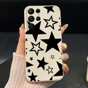 Korean Style Star Phone Case suitable for SamsungGalaxy S22 S21 S20 S10 Ultra Plus FE Lite 5G Silicone Anti-Fall Ultra Slim Soft Cover Giving gifts to family and friends