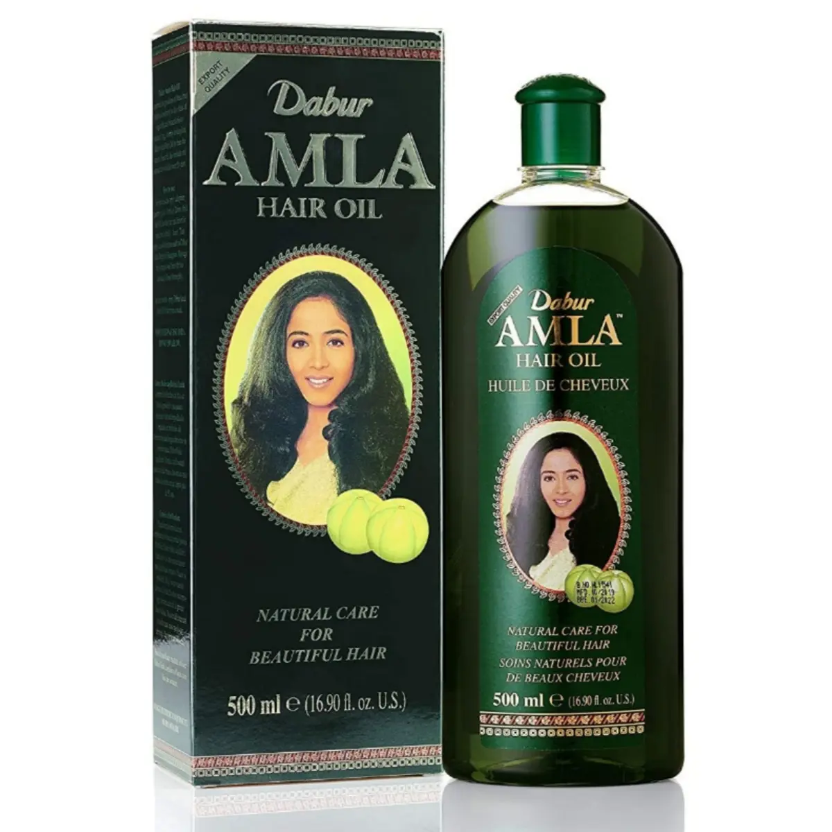 Dabur Amla Hair Oil 500ml for Healthy, Moisturized Hair and Scalp - Herbal Scent, Natural Conditioner Haircare, nourish & protect, Enriched Hair Care Products Moisture