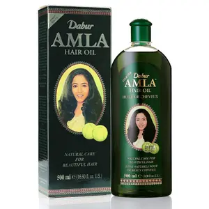 Dabur Amla Hair Oil 500ml for Healthy, Moisturized Hair and Scalp - Herbal Scent, Natural Conditioner Haircare, nourish & protect, Enriched