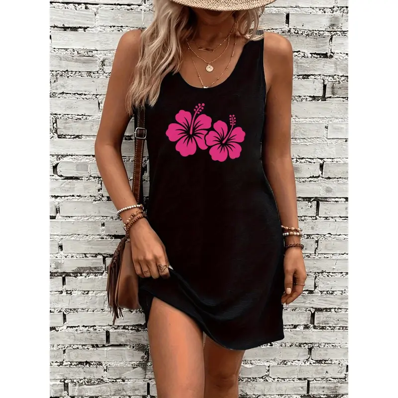 black and pink hibiscus dress - TikTok Shop black and pink hibiscus dress - TikTok Shop