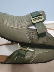 Cork slippers half slippers, lazy wear casual slippers men 's slippers Slide, Footwear Streetwear Mules