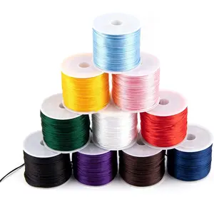 , 10 Colors 1.5mm Nylon Cord Silk Cords Hand Knitting String for DIY Crafts  Making Bracelet Necklace Chinese Knot Beading Thread