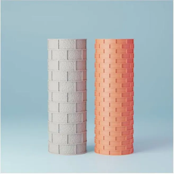 Texture Roller Tool for Foam/Clay Dioramas | terrain | DND | Miniatures Brick and Block Roller Set - PLA 3D Printed
