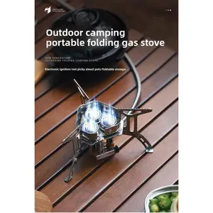 Convenient cassette stove new mini folding picnic cooker split type boiling water cooking outdoor camping gas tank stove