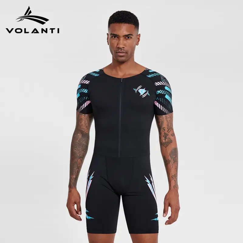 Volanti VL Diamonds Men's Limited Edition Track and Field Running Onesie | High-elasticity, form-fitting, dynamic support,,comfortable nylon fabric, lightweight and unrestricted, suitable for track and field road running, marathons, and gym training.