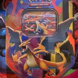 Mega Charizard X & Y EX Tin - Pokemon Trading Card Game - Collectible Card Game - Officially Licensed Product