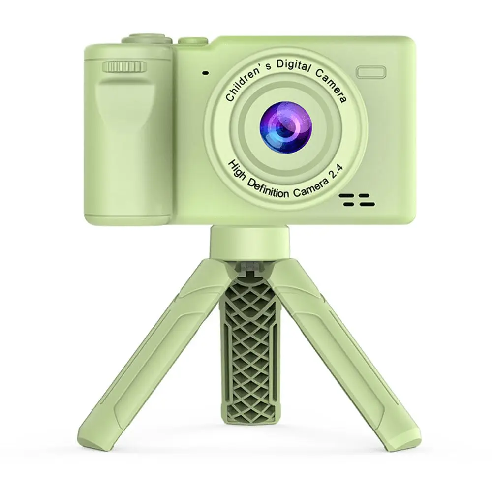 1080P Digital Camera, 12MP Mini Video Camera With 2.4 Inch IPS Screen, Built-In Rechargeable Battery, Neck Strap & Mini Tripod, Portable Camera Gift For Boys Girls