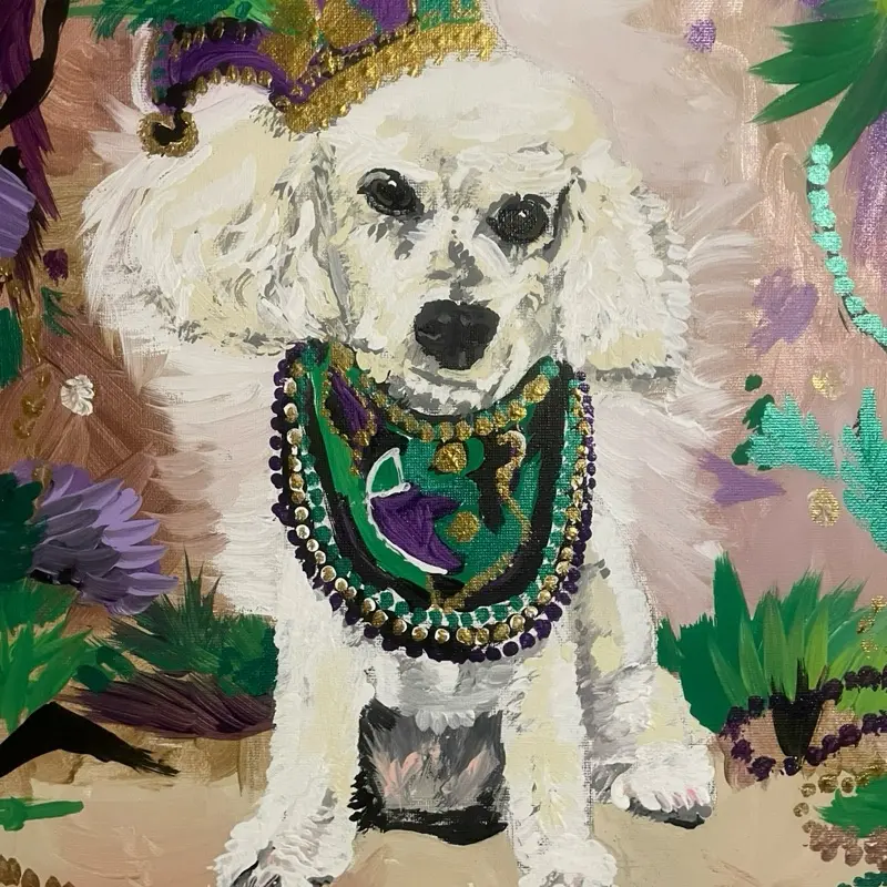 PetArtByTiger Studios Custom 12x16 Handpainted Pet Portrait | Original Personalized Animal Painting