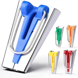 5 Sizes Bias Tape Makers, Upgraded Bias Binding Tape Making Tool for Fabric Quilting Sewing,  Customize, Solidly Bias Quilting Tool, 1/4IN 3/8IN 1/2IN 3/4IN 1IN