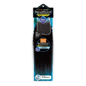 ModelModel Virgin Human Hair Dream Weaver Wet n Wavy 4X4 Lace Closure Bohemian 16"
