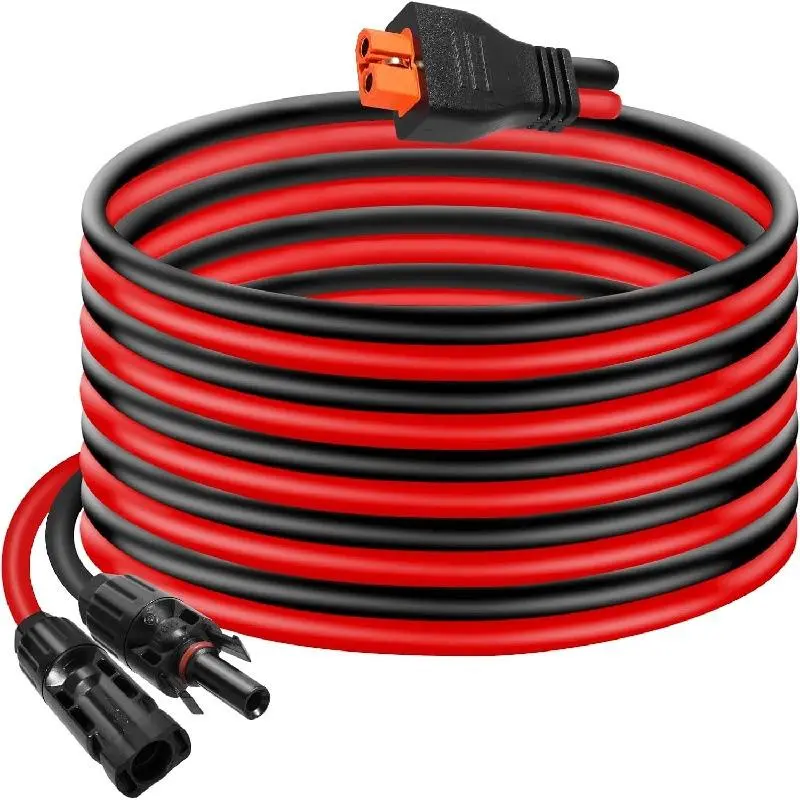 12AWG Solar to XT60i Charging Cable,Solar Panel Extension for Compatible Portable Power Stations, RV and Off-Grid Systems