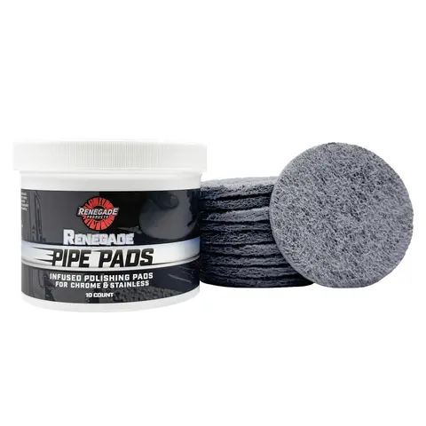 Renegade Products Pipe Pads: Pipe Dream-Infused Polishing Pads - Pre-Saturated Scratch & Oxidation Remover (10 Count)