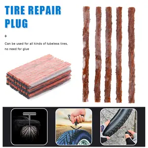 50Pcs car bicycle tire tubeless tire sealing strip plug tire puncture repair repair Tubeless Striscia di Tenuta Spina Pneumatico