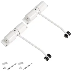 2pack Automatic Door Closer, Safety Spring Hinge, Adjustable, 66.14 Lbs, /, Lightweight, No Charging Required, for Doors