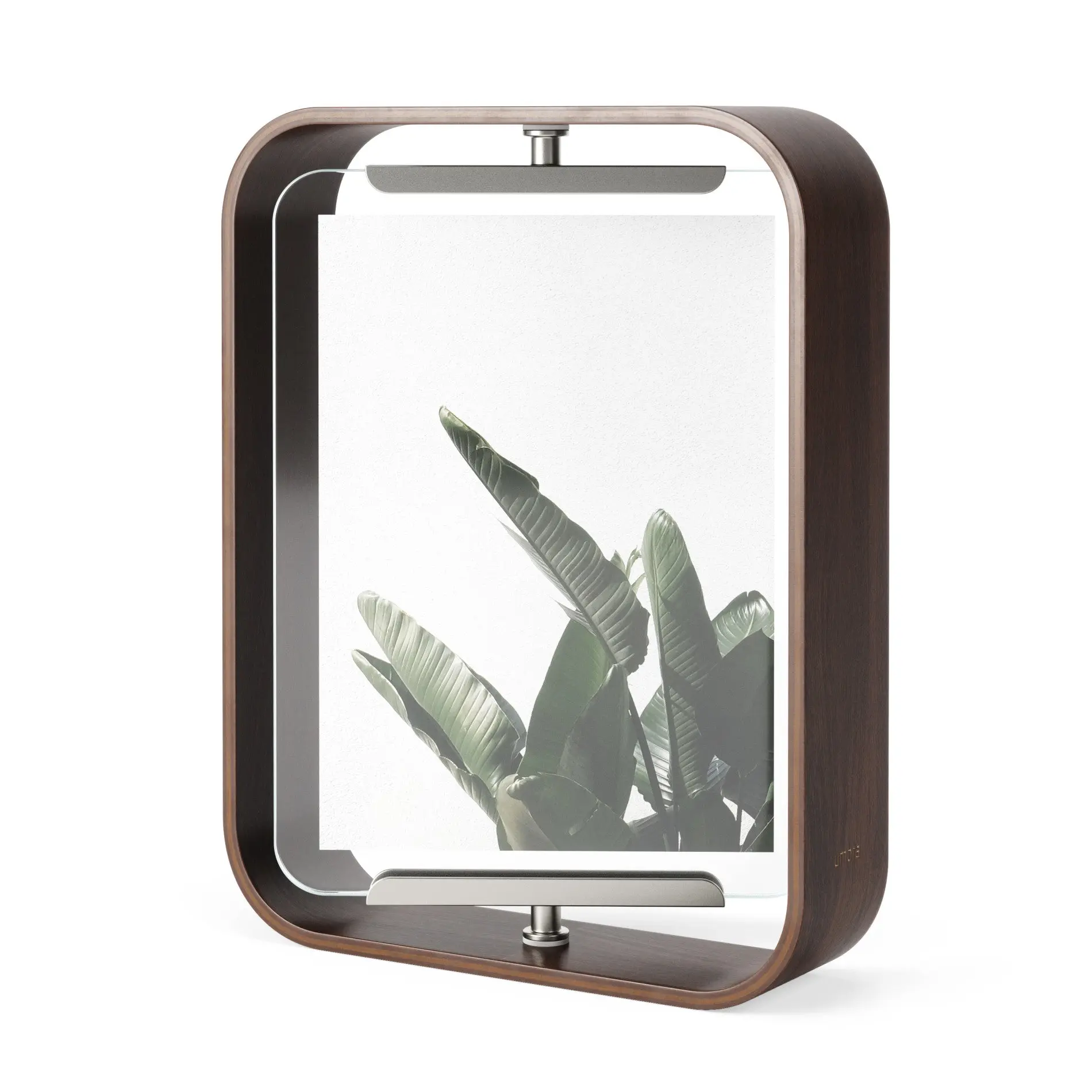 Bellwood Picture Frame, Sustainable Beechwood, Double-Sided, Adjustable Orientation, Fits 5x7 or Floats 4x6 - Choose Your Pack Decor Landscape